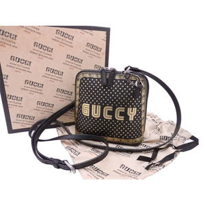 Gucci GUCCY Shoulder Bag Leather Black